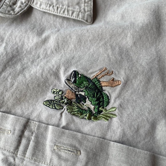 Redhead Clothing Men's Cream and Tan Shirt - Picture 2 of 7